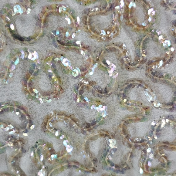 Vintage 1960s Gogo Spiegel sequined top Large - Picture 3 of 4